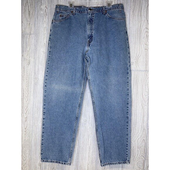 Vintage Levis 553 Jeans Blank White Tab 40x32 Relaxed Straight Leg Mexico 1997 - Picture 3 of 10